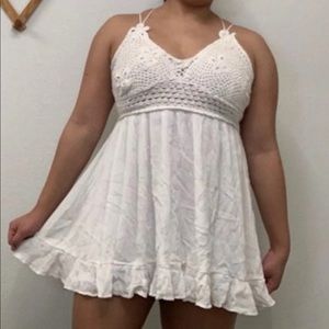 Aeropostale Boho Crochet Flowy Summer Dress